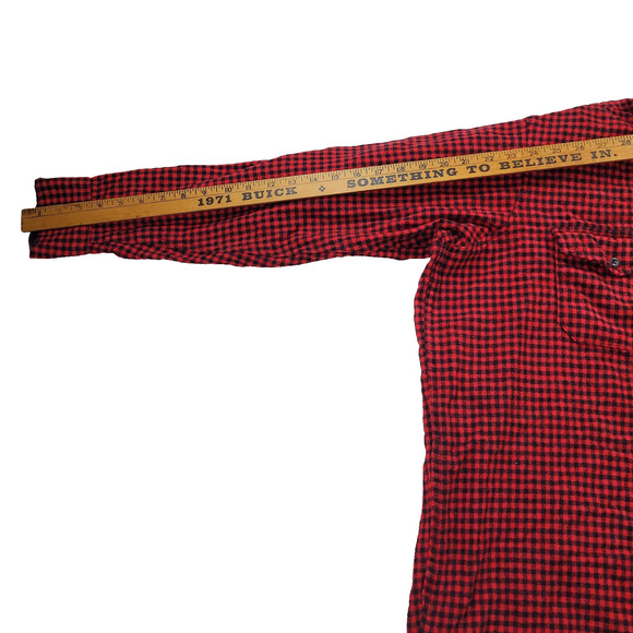 Vintage LL Bean Mens Plaid Flannel Shirt Sz XL Long Sleeve Casual Made in USA - Picture 13 of 16